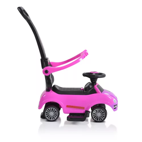 Moni Moni rider beülős autó tolókarral pink