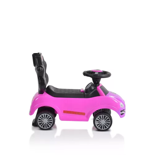 Moni Moni rider beülős autó tolókarral pink
