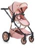 Moni Midas 2in1 babakocsi + táska, fekvőbetét pink