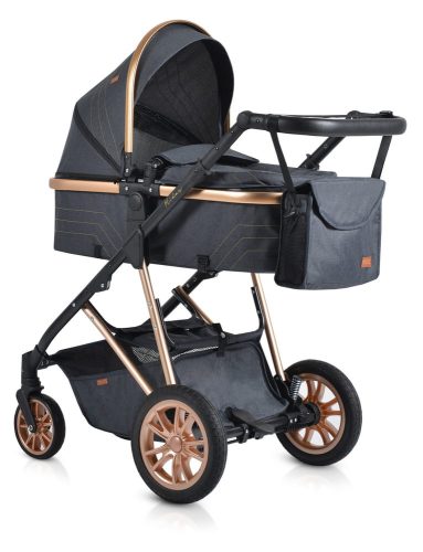 Moni Moni midas átalakítható sport/mózes babakocsi + táska, +fekvőbetét fekete