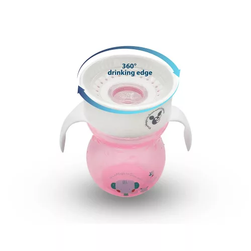 Moni Cangaroo Cup 360as itatópohár 270ml pink