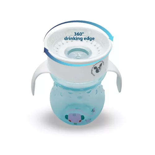 Moni Cangaroo Cup 360as itatópohár 270ml kék