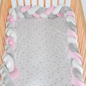 Moni Cangaroo Braidy fonott fejvédő 180cm pink/szürke
