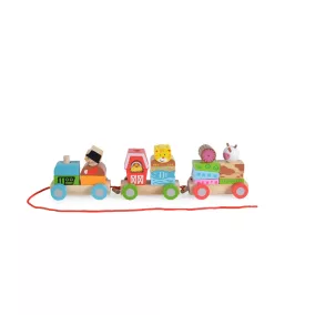 Moni Moni toys fa kisvonat állatos 39 cm