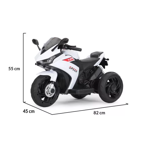 Moni Moni bo hurricane elektromos motor 3 kerekű 6v fehér