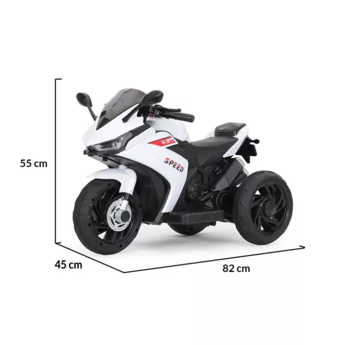 MONI BO hurricane elektromos motor 3 kerekű 6V FEHÉR