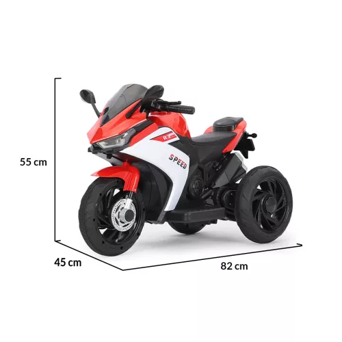 Moni Moni bo hurricane elektromos motor 3 kerekű 6v piros