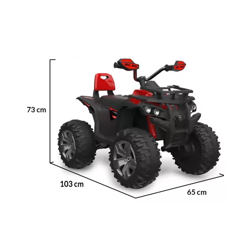 Moni Moni bo majestic quad piros