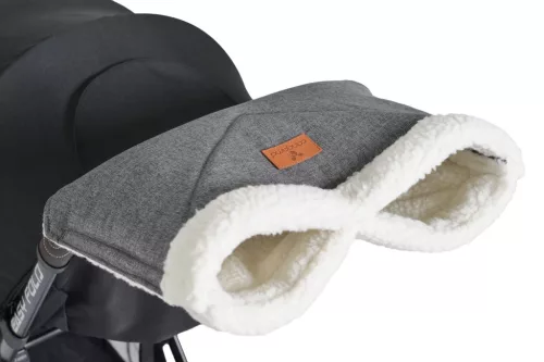 Moni LUXE kézmelegítő babakocsira, muff SZÜRKE