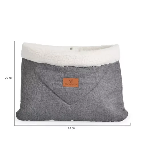 Moni LUXE kézmelegítő babakocsira, muff SZÜRKE