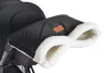 Moni LUXE kézmelegítő babakocsira, muff FEKETE