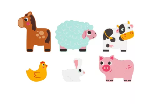 Moni Tooky fajáték fa farm puzzle 7 dbos szett