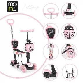 MONI Lollipop roller üléssel katicás pink