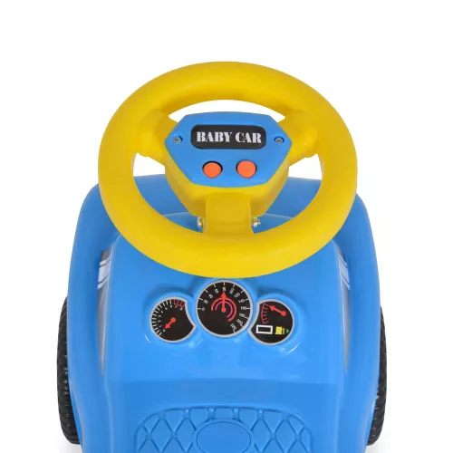 Moni Moni toys keep zenélős bébitaxi kék