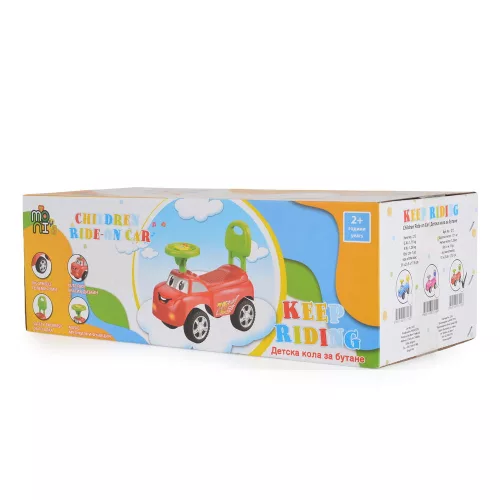 Moni Toys Keep zenélős bébitaxi piros