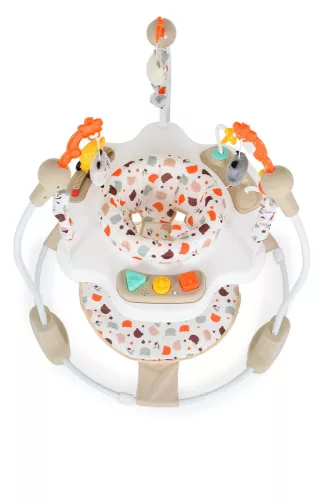 Moni Moni magic fun baba ugráló pasztel játékkal bézs