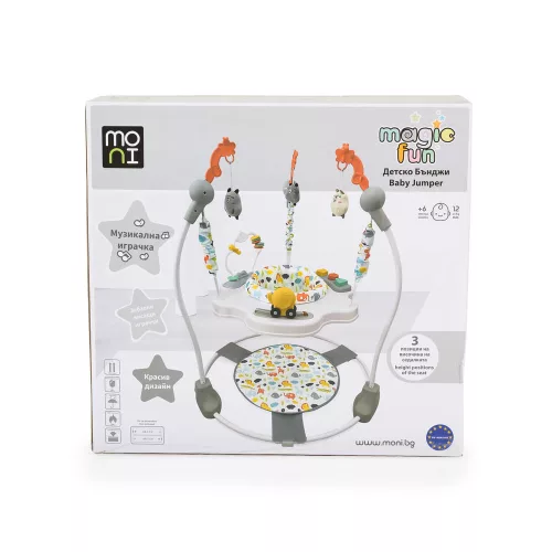 Moni Moni magic fun baba ugráló pasztel játékkal narancs