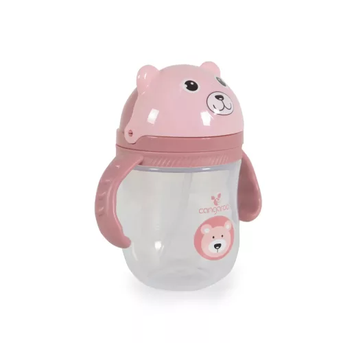 Moni Cangaroo Berry itatópohár 240ml pink