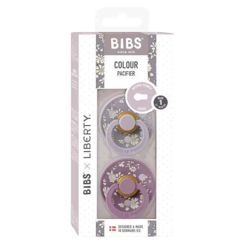 BIBS X LIBERTY 2-es szett Colour Capel 0-6hó cumi- Pasztellszürke Mix