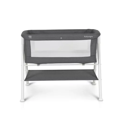 Moni Moni kalinihta újszülött babaágy önálló, 11 kg, 1 szint fehér láb grafit