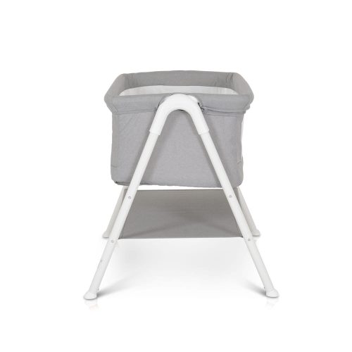 Moni Moni kalinihta újszülött babaágy önálló, 11 kg, 1 szint fehér láb szürke