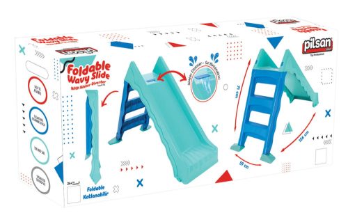 Moni Pilsan junior összecsukható vizes csúszda hullámos 06233 türkiz