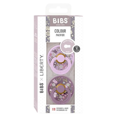 BIBS X LIBERTY 2-es szett Colour Kamilla 0-6 hó cumi-Viola  Mix