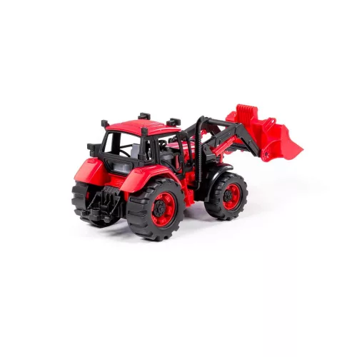 Moni Polesie toys 91864 tolólapátos traktor piros