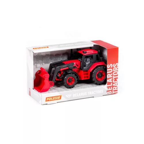 Moni Polesie toys 91864 tolólapátos traktor piros