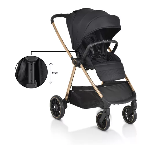 Moni Cangaroo hydra 2in1 babakocsi fekete