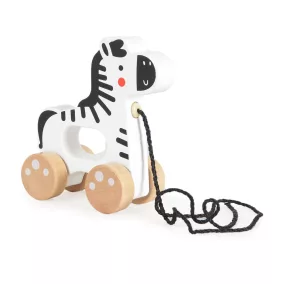 Moni Fajáték húzható zebra fehér