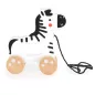 Moni Fajáték húzható zebra fehér