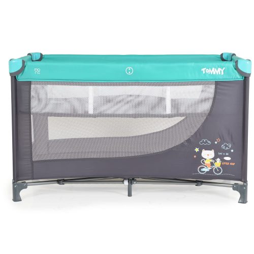 Moni Moni tommy összecsukható utazóágy 2 szintes, kibújós türkiz