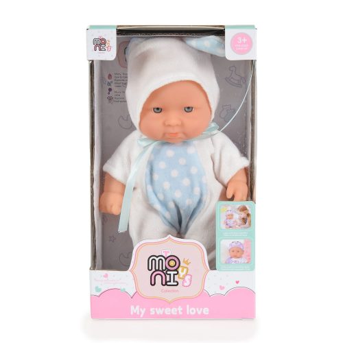 Moni Baba 20 cm 6126 fehér/kék