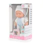Moni Moni toys baba 20 cm 6126 fehér/kék