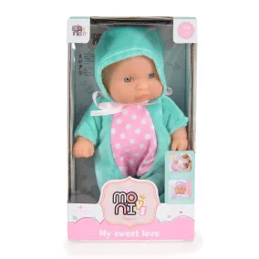 Moni Moni toys baba 20 cm 6128 zöld