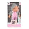Moni Moni toys baba 20 cm 6129 szürke/pink