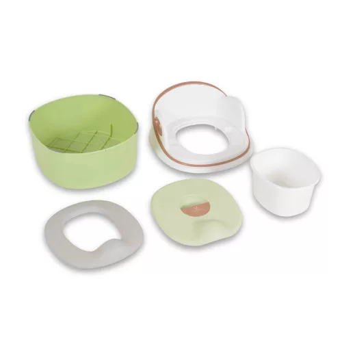 Moni Rum baba 2in1 bili átalakítható wc szűkítő+fellépő, szilikon ülés zöld