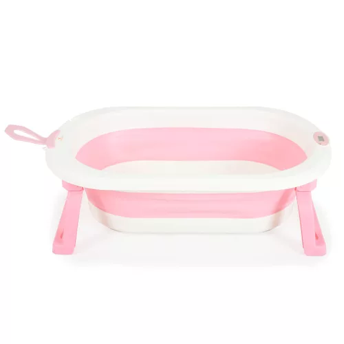 Moni Terra összecsukható kád digitális hőmérővel pink