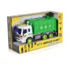 Moni Moni toys kisautó kukásautó 1:16 emelhető platós zöld