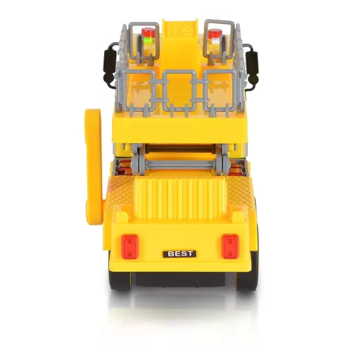 Moni Moni toys kisautó emelődarus teherkocsi 1:16 sárga