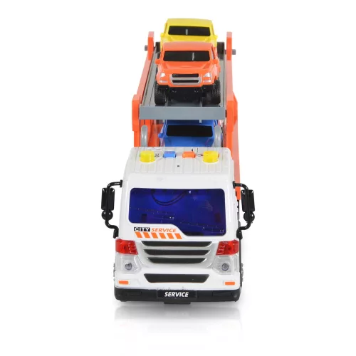 Moni Kisautó autómentő 4 kisautóval 1:16 sárga/fehér