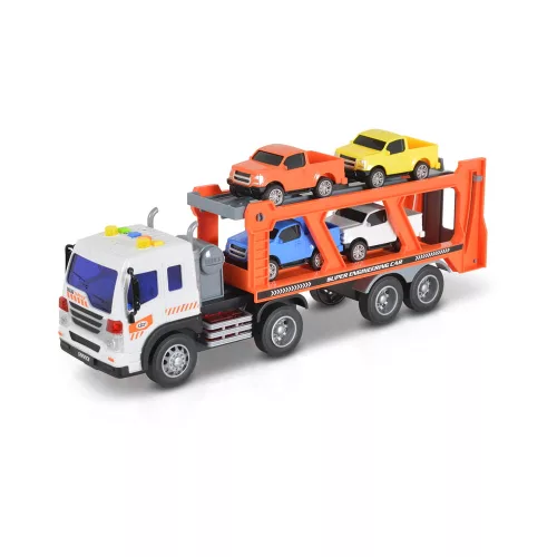 Moni Kisautó autómentő 4 kisautóval 1:16 sárga/fehér