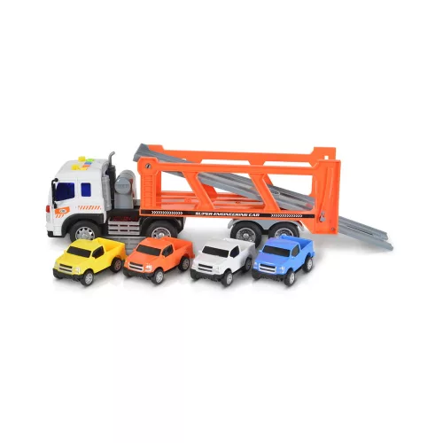 Moni Kisautó autómentő 4 kisautóval 1:16 sárga/fehér