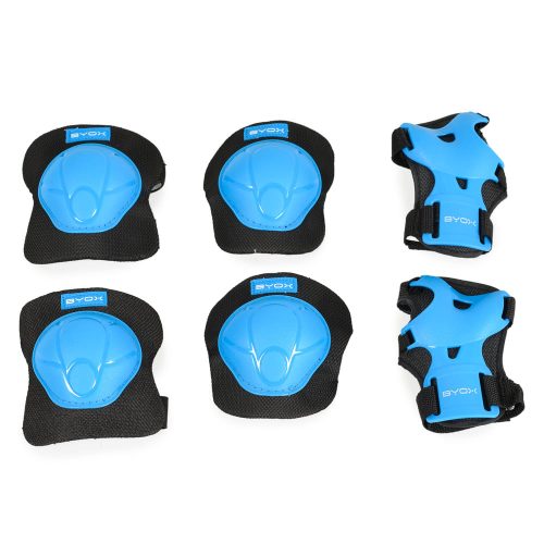 Moni Biciklis védőfelszerelés térd, könyök, kézvédő szett a osztály 25kgig kék