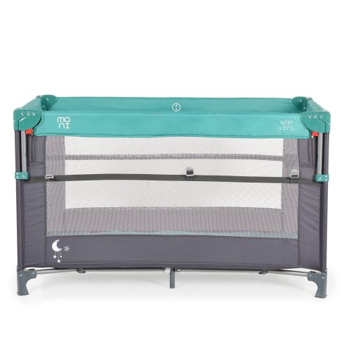 Moni Moni next level utazóágy lehajtható oldalfal 2 szint türkiz