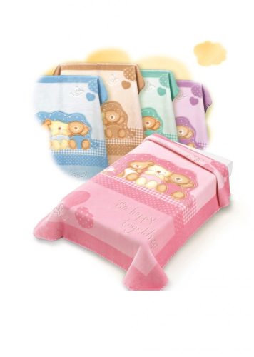 Belpla Baby perla gold pléd (543) 80*110 lila dobozos