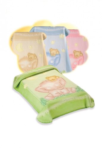 Belpla Baby perla gold pléd (535) 110*140 zöld - dobozos
