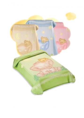 Belpla Baby perla gold pléd (535) 110*140 sárga - dobozos
