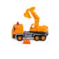   Moni Polesie excavator 2in1 teherautó és homlokrakodó narancs